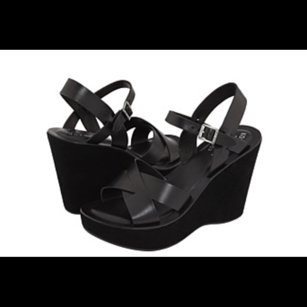 Kork-Ease Bette Vachetta Black platform sa…